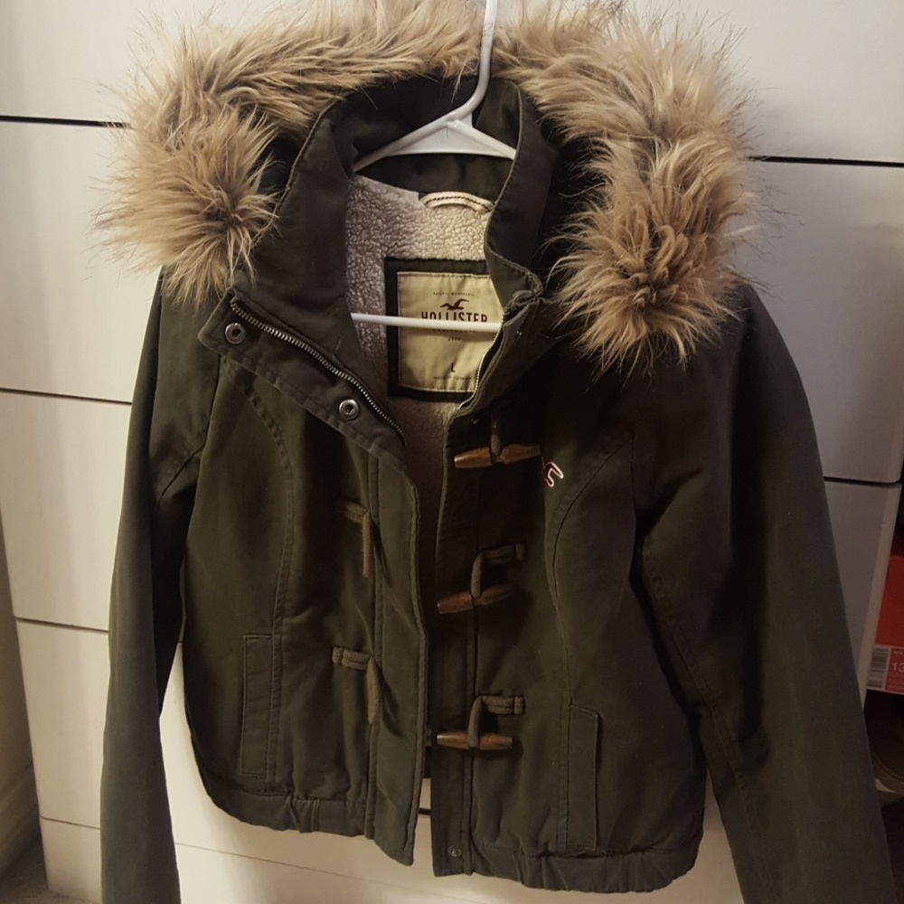 Hollister Bomber Jacket, fleece lined